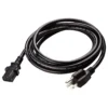 Black power extension cord