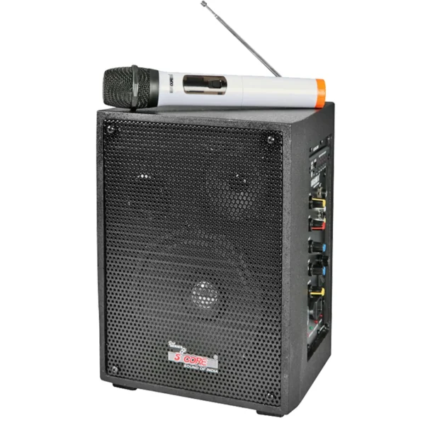 Portable PA Speaker System 40W - Wireless Mic & Rechargeable Battery for Public Speaking & Events