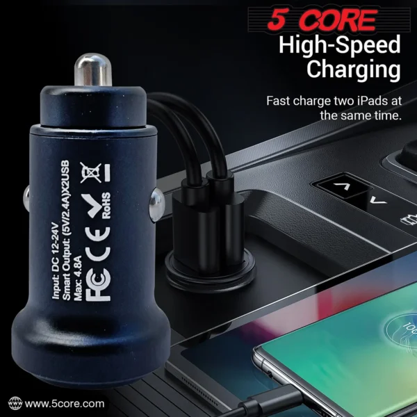 Car charger for fast iPad charging