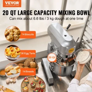 20 qt mixer for large dough capacity