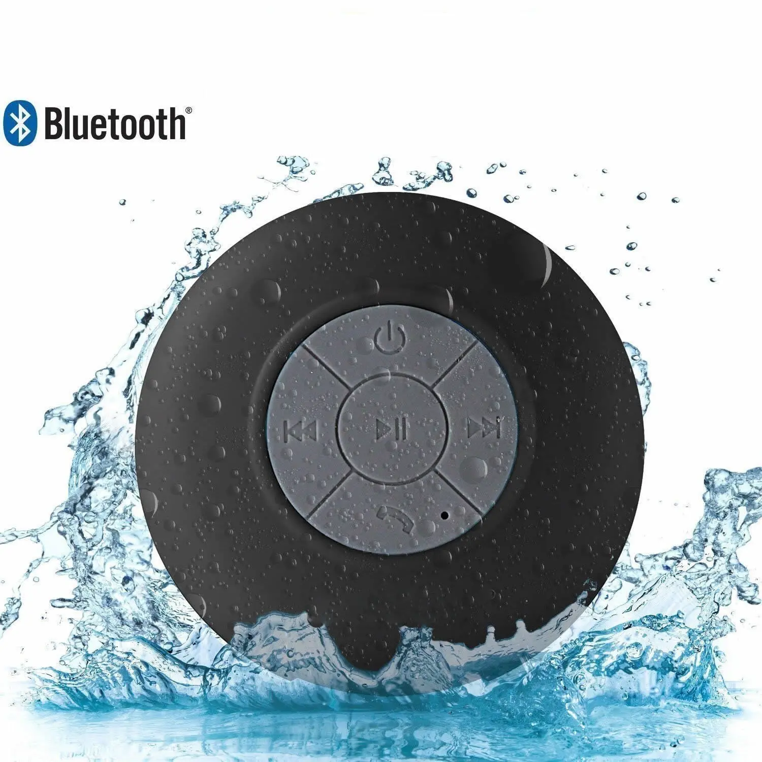 Waterproof Bluetooth speaker splashed with water