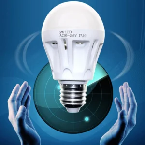 LED Light Bulb with Radar Motion Sensor 180 Deg 5W/50 Watts - Indoor/Outdoor - Energy-saving